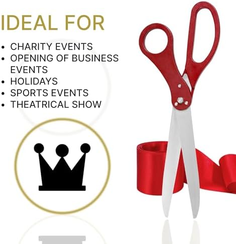 Big Ribbon Cutting Ceremony Kit 30 Inch Red Scissors