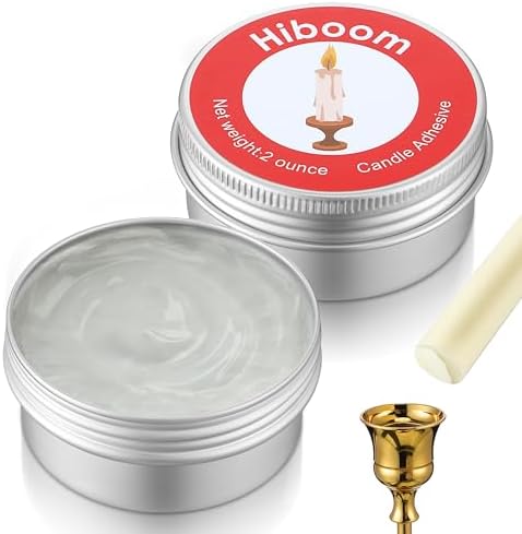 Enhon Candle Stick Glue for Taper Candles 2 Pack 4 Oz Total