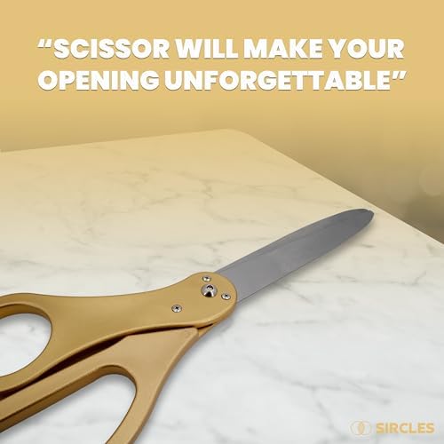 SIRCLES Grand Opening Ceremony Kit - Giant Scissors Ribbon Banner Balloons Banner Rope