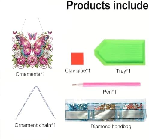 Gorgeous Flowers and Butterflies Diamond Art Kit with 5D Design