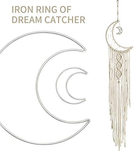 20 Pcs Metal Hoop Rings for Macrame Dream Catcher DIY Crafts