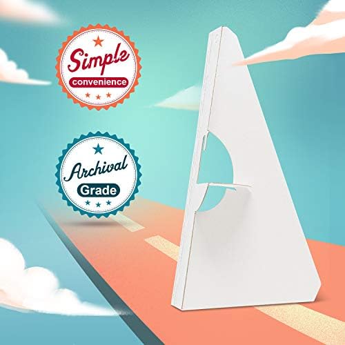 Lineco Self Stick Easel Backs 12 Inch Pack of 25 White