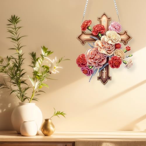 Beautiful Flower Cross Bird Diamond Art Kit 5D DIY
