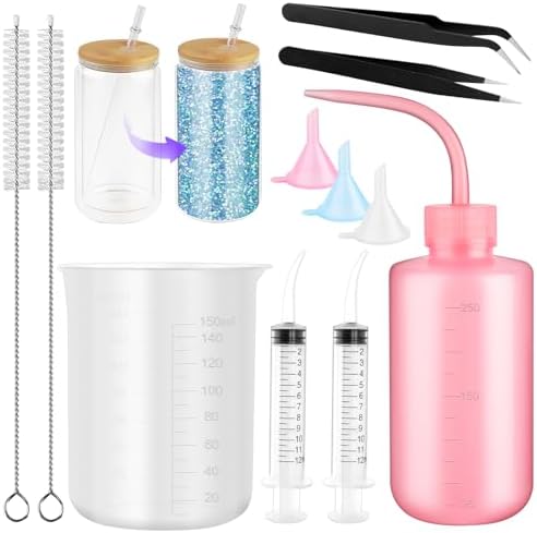 VEEVIIY 11 Piece Snow Globe Tumbler DIY Kit