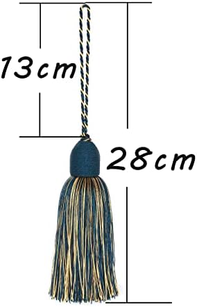 Fenghuangwu 2pcs Tassel Charms with Loop for DIY Crafts