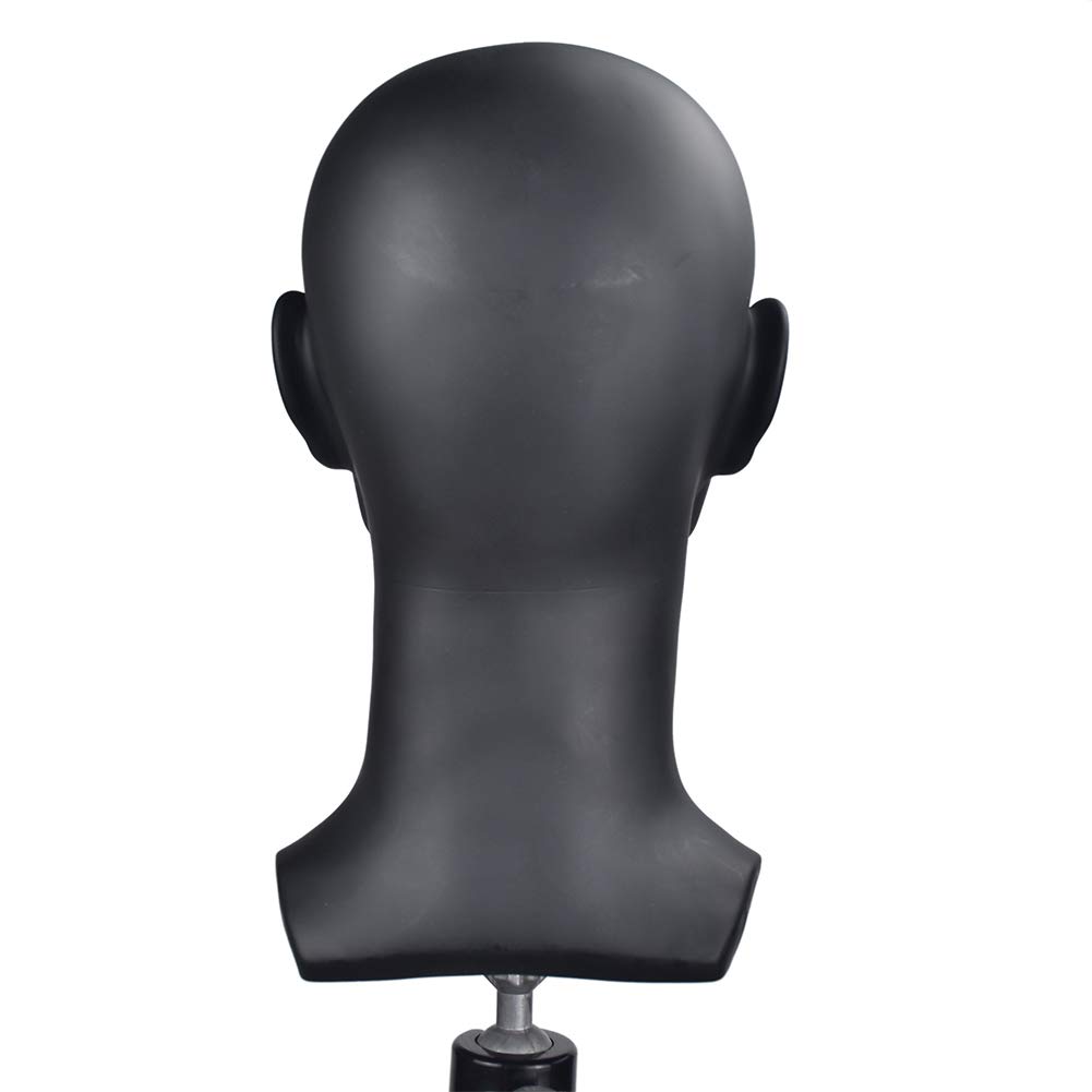 PVC Mannequin Head Black Male Display Model