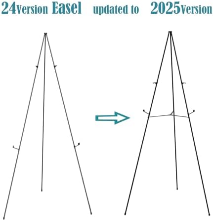 63 Inch Adjustable Metal Easel Stand - 2 Pack with Portable Bag