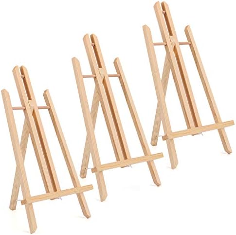Tosnail 3 Pack Wooden Art Easel Stand 16 Inches