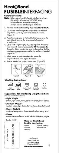 HeatnBond Medium Weight Iron-On Fusible Interfacing