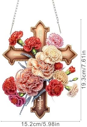 Beautiful Flower Cross Bird Diamond Art Kit 5D DIY