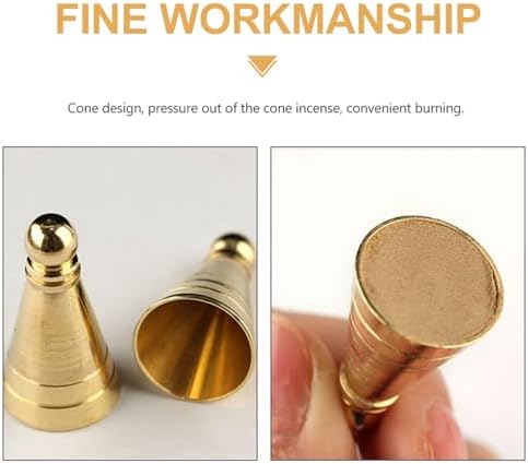 Garneck 8 Pcs Brass Incense Cone Molds DIY Shaping Tools