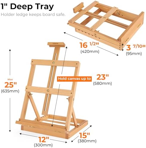 VISWIN Heavy Duty Table Top Easel for Painters