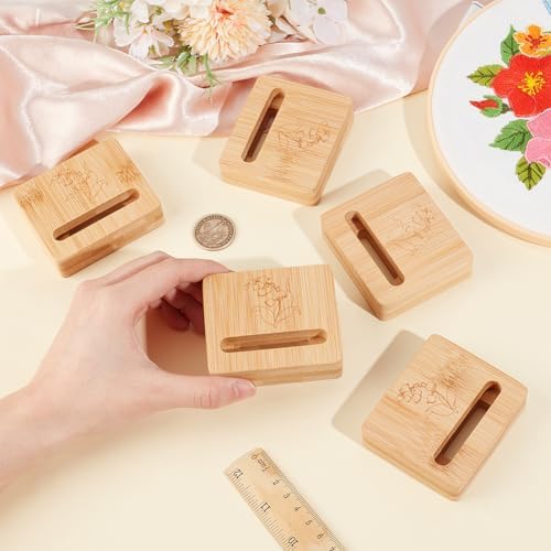 OLYCRAFT 6Pcs Embroidery Hoop Display Stand