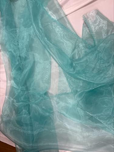 New Star Fabrics Aqua Sheer Organza - 10 Yards - Wedding DIY Use