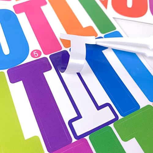 318Pcs 2 Inch Vinyl Letter Numbers Stickers for Bulletin Boards and Scrapbooking