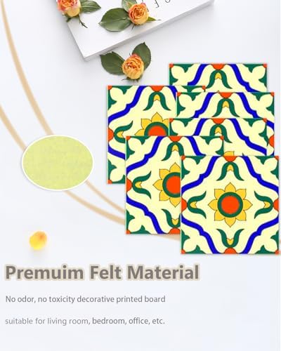 6 pcs Sunflower Felt Board with Adhesive Backing