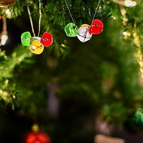 120 Pcs Jingle Bells DIY Christmas Decorations