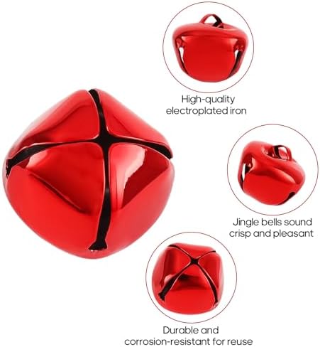 120 Pcs Jingle Bells DIY Christmas Decorations