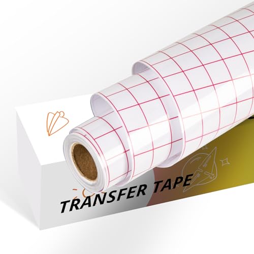 YRYM HT Transfer Tape for Vinyl 12x12ft with Red Grid