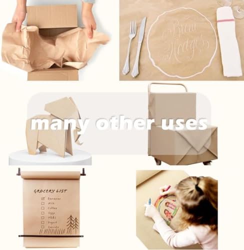 PerkHomy 24 x 120 Lemon Yellow Kraft Paper Roll for Crafting