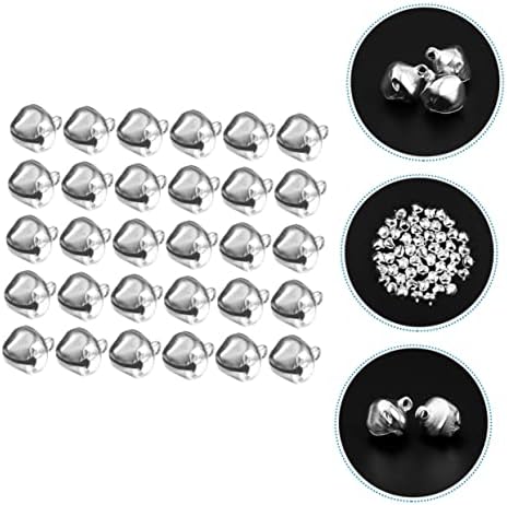 200pcs Silver Christmas Tree Bells for Holiday Decor