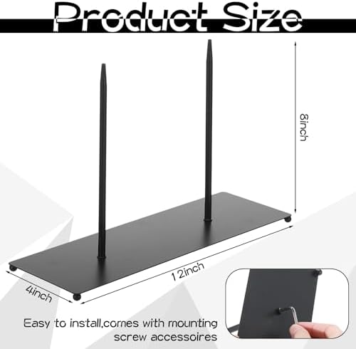 Zonon Metal Base Sculpture Display Stand for Masks and Statues