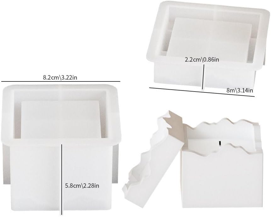 Square Cup Silicone Mold for Candle Jar and Resin Crafts