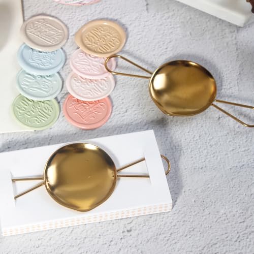 Double Handle Wax Melting Spoon for Hands Free Wax Sealing
