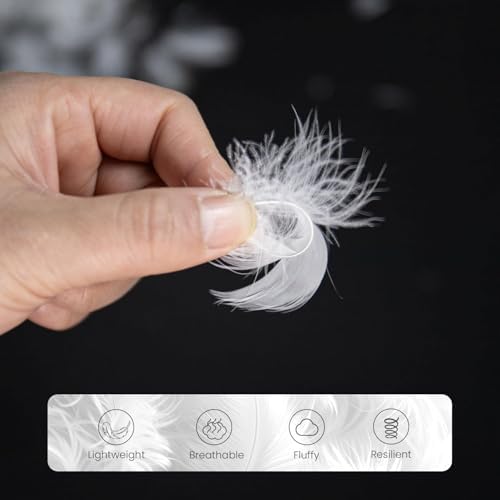 MOOX Down Feather Pillow Filling 2LB White