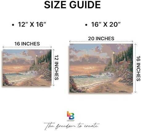 Ledgebay Adult Paint by Numbers Kit Framed Canvas