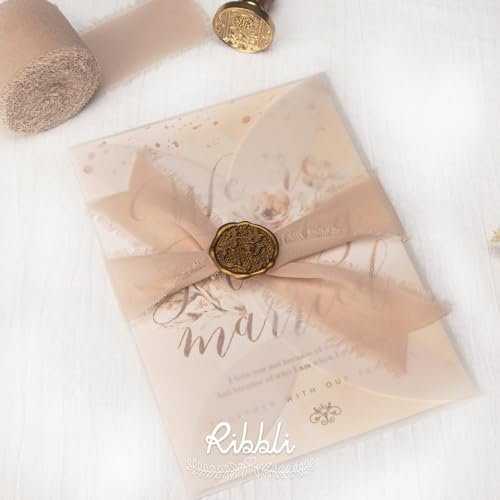 Ribbli Chiffon Silk Ribbon 15 Inch x 30 Yard