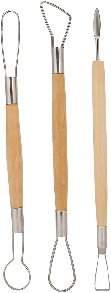 8pcs Ceramic Clay Sculpture Tools Set for Art and Pottery