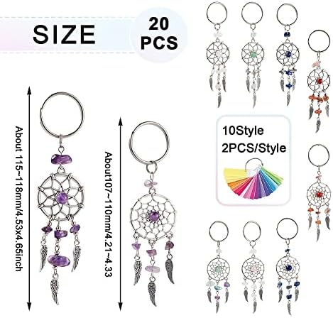 20Pcs Dream Catcher Charms Wall Decor