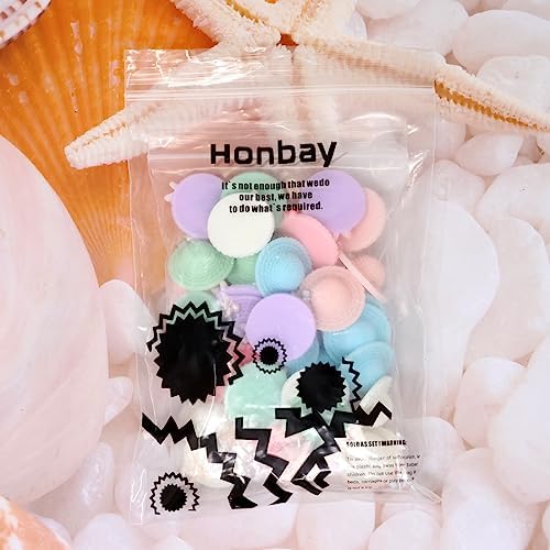 Honbay 36PCS Cartoon Slime Charms Mini Straw Hat Flatback Resin Cabochons