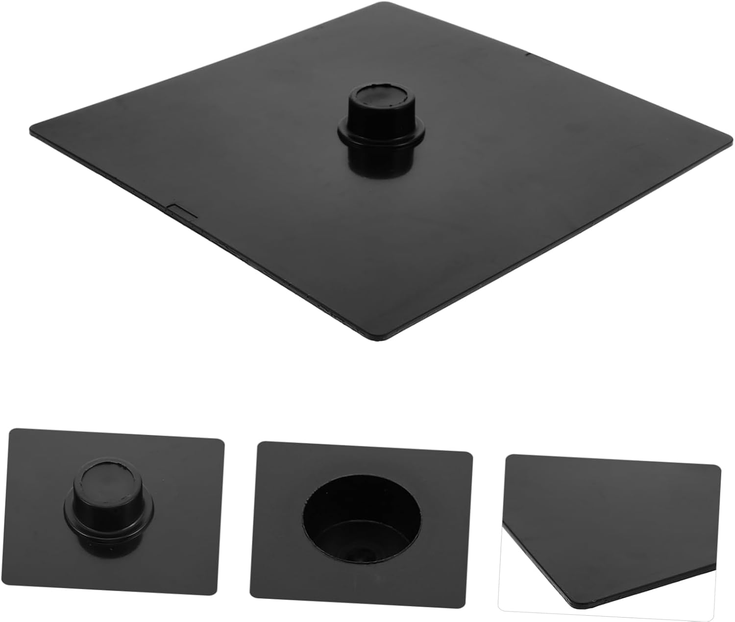 Sosoport Black Pedestal Stand for Plaster Doll Molds