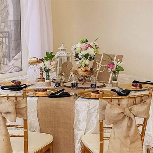OZXCHIXU Burlap Fabric Roll 13 Wide x 11 Yards