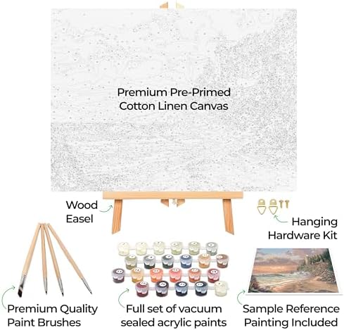 Ledgebay Adult Paint by Numbers Kit Framed Canvas