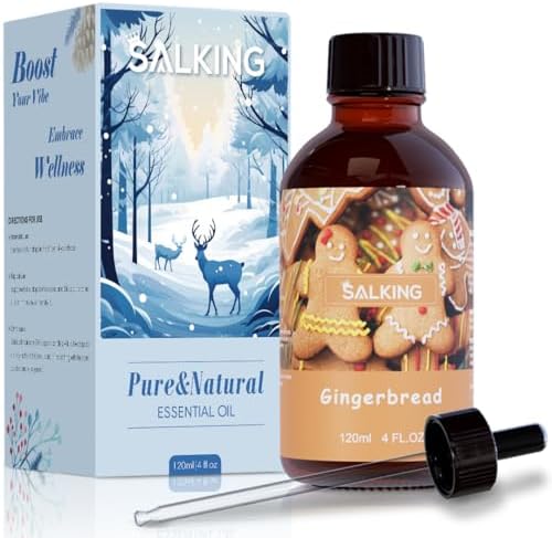 SALKING Gingerbread Fragrance Oil 120ml for Candle Diffuser and Soap Making