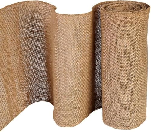 OZXCHIXU Burlap Fabric Roll 13 Wide x 11 Yards