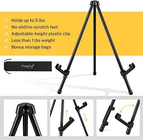 Magicfly 3 Pack Tabletop Easel with Storage Bags