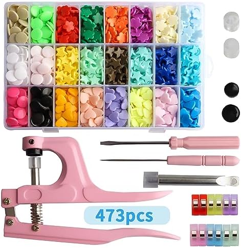 LYNDA Snaps and Snap Pliers Set 473 Pieces