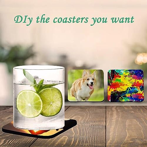 100PCS Sublimation Blank Coasters Heat Press Mats