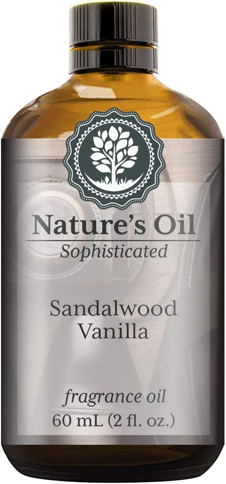Sandalwood Vanilla Fragrance Oil 60ml for Cologne and More