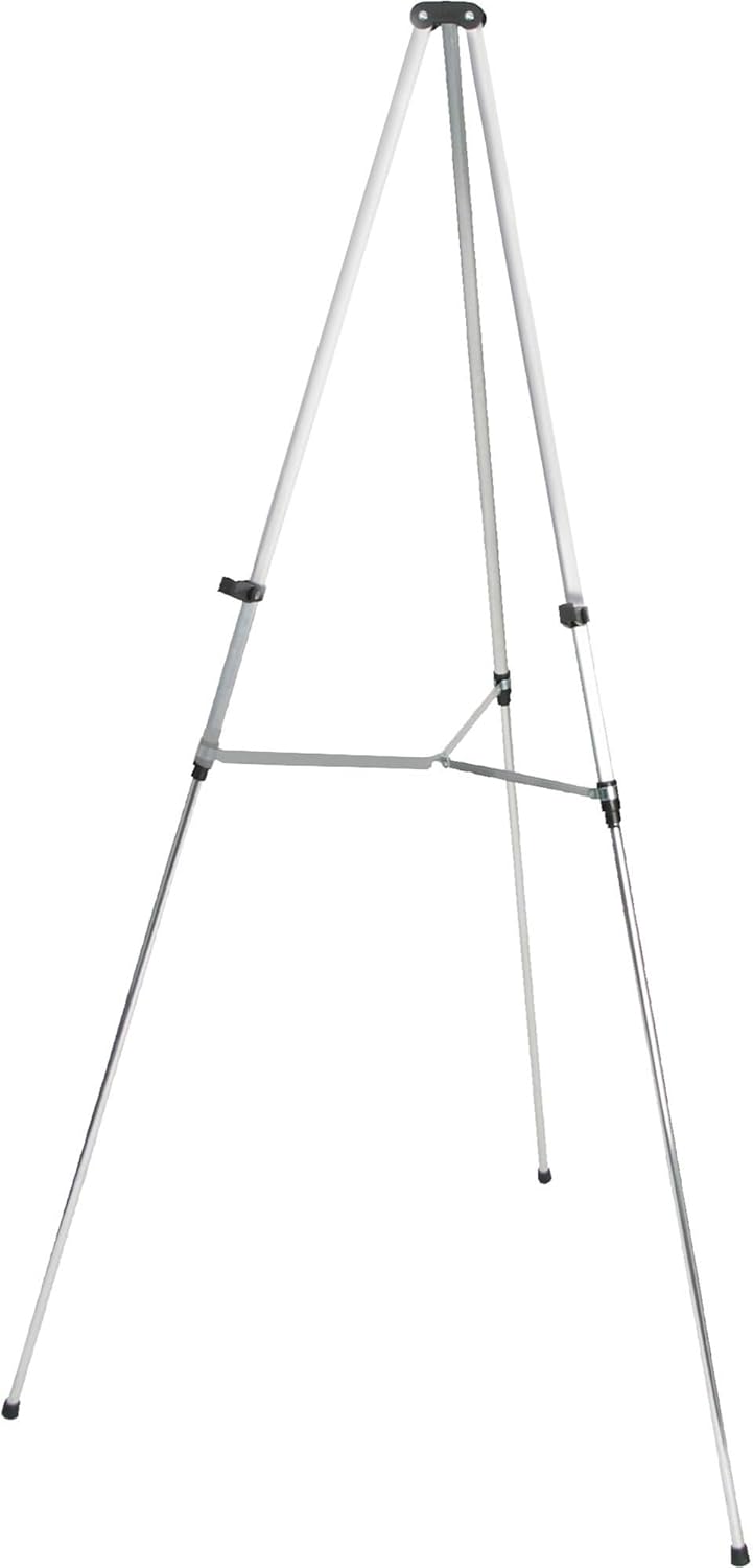 Quartet Aluminum Lightweight Telescoping Display Easel Silver
