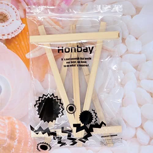 Honbay 2PCS Adjustable Mini Wood Easels