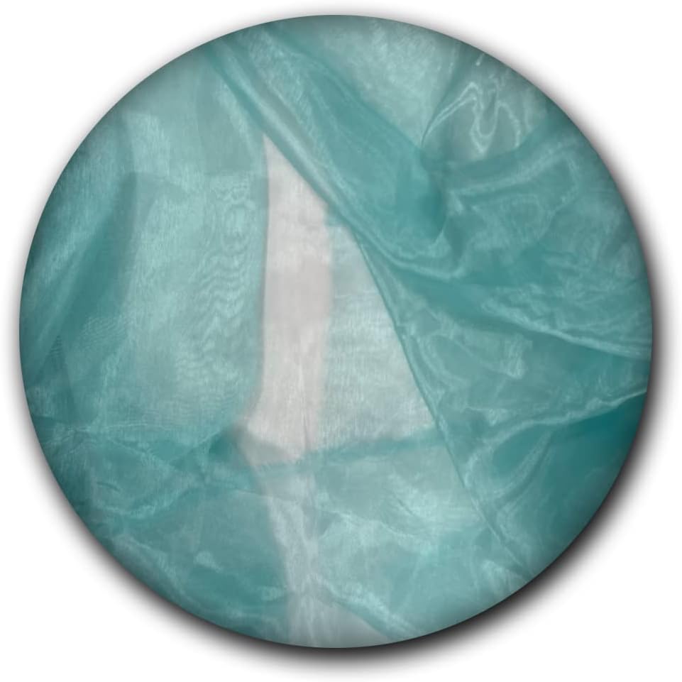 New Star Fabrics Aqua Sheer Organza - 10 Yards - Wedding DIY Use
