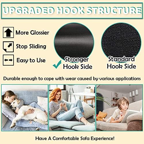 TEUVO 15cm x 2m Non Slip Cushion Pads for Sofa Mattress