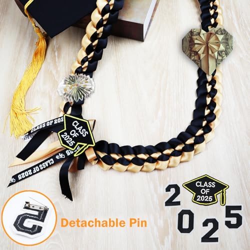 2025 Graduation Honor Ribbon Lei Braided Necklace