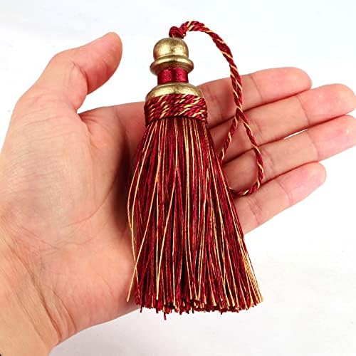 2 Pack Tassel Key Tassel with Loops Mix Red