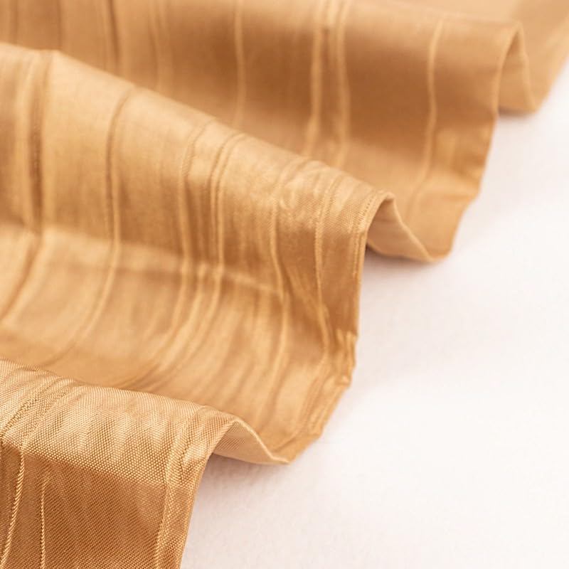 Balsa Circle 54in x 10yd Gold Crinkled Taffeta Fabric Bolt